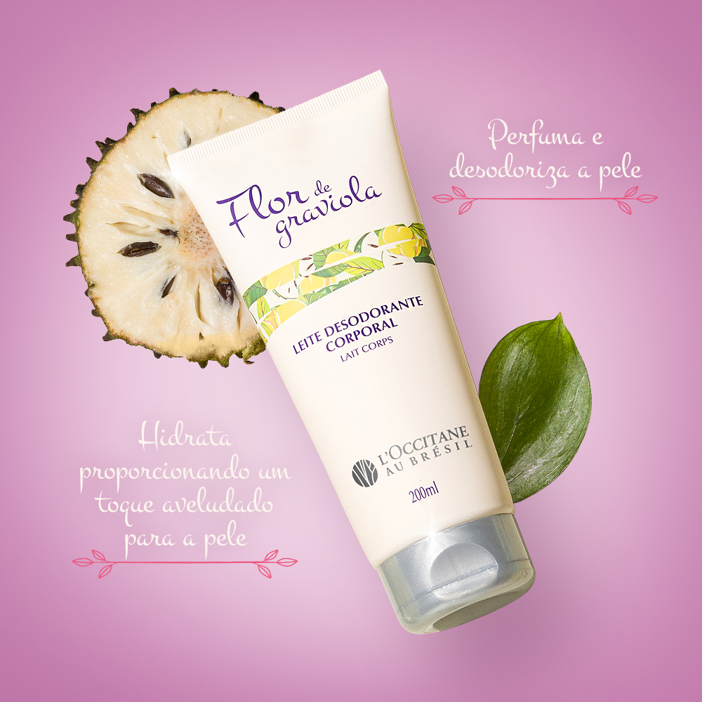 Leite Desodorante Corporal Flor de Graviola 200ml, ,  large image number 1